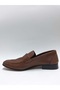 Burç Genuine Leather Brown Laceless Genuine Leather Classic Men's Shoes - 3