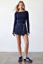 Boat neck finger pass basic blouse - 2
