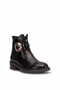 Elit Vvs2711R Women's Genuine Patent Leather Classic Boots Brown - 3