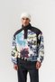 Graffititag Patterned Zippered Plush Men's Sweatshirt - 4
