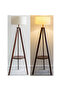 Nordic Modern Bedroom linen cover Standing Floor vertical lamp With 9W bulb and Remote control - 2
