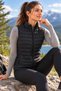 Women's Black Quilted Vest Zippered Lightweight Casual Sports Vest - 4
