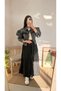 Double Pocket Elastic Waist Short Denim Jacket - Anthracite - 4
