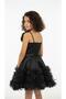 Girl's 7-15 Years Old Evening Dress with Rope Straps and Tulle Detail - 6