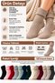Women's Woolen Curly Boot Socks 12-Piece Assorted Pack Thick Knitted Winter Socks 36-40 - 8