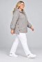Women's Plus Size Hooded Zippered Waist Drawstring Lined Raincoat Coat with Pockets Hzl28W-Rzb12011 - 2