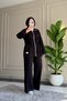 6721 - Stylish, Comfortable, Loose Viscose Soft Modal Fabric, Waist Drawstring Detail, Zippered Women's Set