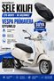 Motorcycle Saddle Cover Compatible with Vespa Primavera Waterproof Scooter Motor Seat Protection Cover Seat Cover 270D
