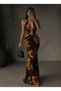 Maxi Boy Zirconium Stone Detailed Dress