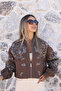 Coffee Stone Embroidered Premium Bomber Jacket - 3