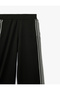 High Waist Comfortable Fit Stripe Detailed Wide Leg Sports Sweatpants - 8