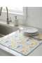 Microfiber Dish Mat Water Absorbent Drying Mat Kitchen Countertop Drying Mat