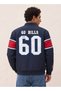 The Buffalo Bills Varsity Jacket with Button Closure