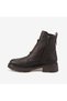 Women's 4.5cm Rubber Sole Zippered Genuine Leather Boots 51355 - 2