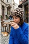Patterned Shaggy Yarn Soft Textured Plush Women's Beanie - Winter Soft - 5