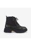 Women's Rubber Sole Lace-Up Genuine Leather Boots 1967