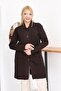 Plus Size Long Knit Cardigan with Pockets - 2