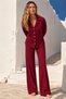 Women's Trend Polka Dot Long Sleeve Red Pajama Set - 2