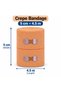 Crepe Cotton Bandage 5cm x 4.5m, Pack of 2 – Compression Support Wrap - 2