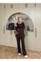 Women's Black Modal Fabric Stone Double Suit |   Hijab Suit |
