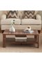 Modern Rectangular Wood Coffee Table 100 × 50 cm BN42692MTH - 8