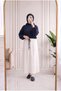 Dilberay Skirt with Drawstring Viscose Tunic-Mf1921 Navy Blue