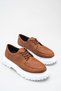 Jy-T13X Kratos Lace-Up Leather Men's Casual Sports Classic Shoes Cbt - Tan - 4
