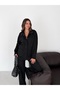 Women's Suede Fabric Stand Collar Jacket with Snap Fasteners, Hidden Zipper and Multiple Pockets - 2