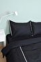 Carven Black 100% Cotton Double Duvet Cover Set - 4 Pieces - 6