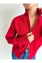 High Collar Double-Way Zipper Knitwear Cardigan