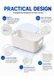 Plastic Storage Bins with Handles, Multi-Purpose Cabinet, Desk & Pantry Organizer - 3