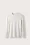 Men's Slim Fit Ribbed Crew Neck Knitwear Sweater Ecru
