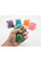 Premium Cube Squeeze Ball Set - 5-Pack, Glitter Effect Flexible Stress Relief Toy, Gift for Kids and Adults - 3
