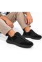 Nk Cater Men's Black Charcoal Memory Foam Memory Rubber Sole Rubber Laces Casual Sports Shoes