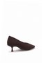 26Bk228.701T Women's Classic Heeled Shoes Brown - 5