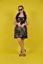 07-15 Years Old Girls Silver Color Short Evening Dress with Roses on the Front - 2