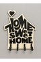 Home Sweet Home Mdf Wall Key Hanger with 4 Hangers 19X21 cm - 2
