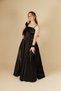 07-05 Age Shiny Fabric Black Evening Dress - Black - 5