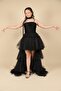 07 - 15 Years Old Girls' Black Color Evening Dress - 3