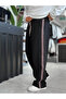 Black Mosaic Striped Baggy Tracksuit We-5136 - 6