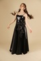 07-15 Years Old Black Sequined Evening Dress - Black - 7