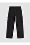 Özmarka New Season Black Loose Fit Men's Cargo Pants - 3