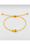 Adjustable Anklet with Yellow Enamel Fish Figure - 2