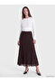 Esvab • Modern & Distinctive A-Line Skirt with Waist Drawstring and Lace