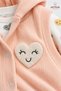 Baby Girl Set 3-Piece Set with Hooded Vest Seasonal Top and Bottom Set - 5