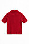 Dark Red Zipper Detailed Knitwear Blouse - 4