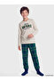 Quality Pieces from Çelebi Store Zero Roba Collar Printed Boy's Pajama Set - 2