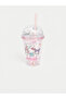 Esvab • Modern & Distinctive Hello Kitty Printed Soft Drink Glass with Straw - 3