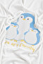 Penguin Embroidered Velvet Blanket Newborn Blue - 2