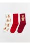 Timeless Clothing & Timeless Choices Teddy Bear Embroidered Women's Socks 3-Piece Set